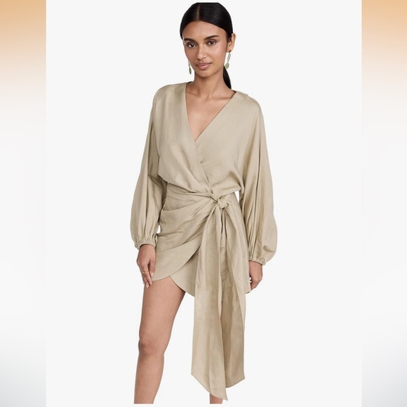Elegant Significant Other Women's Kenna Olive Green Dress, 4 - Picture 1 of 11